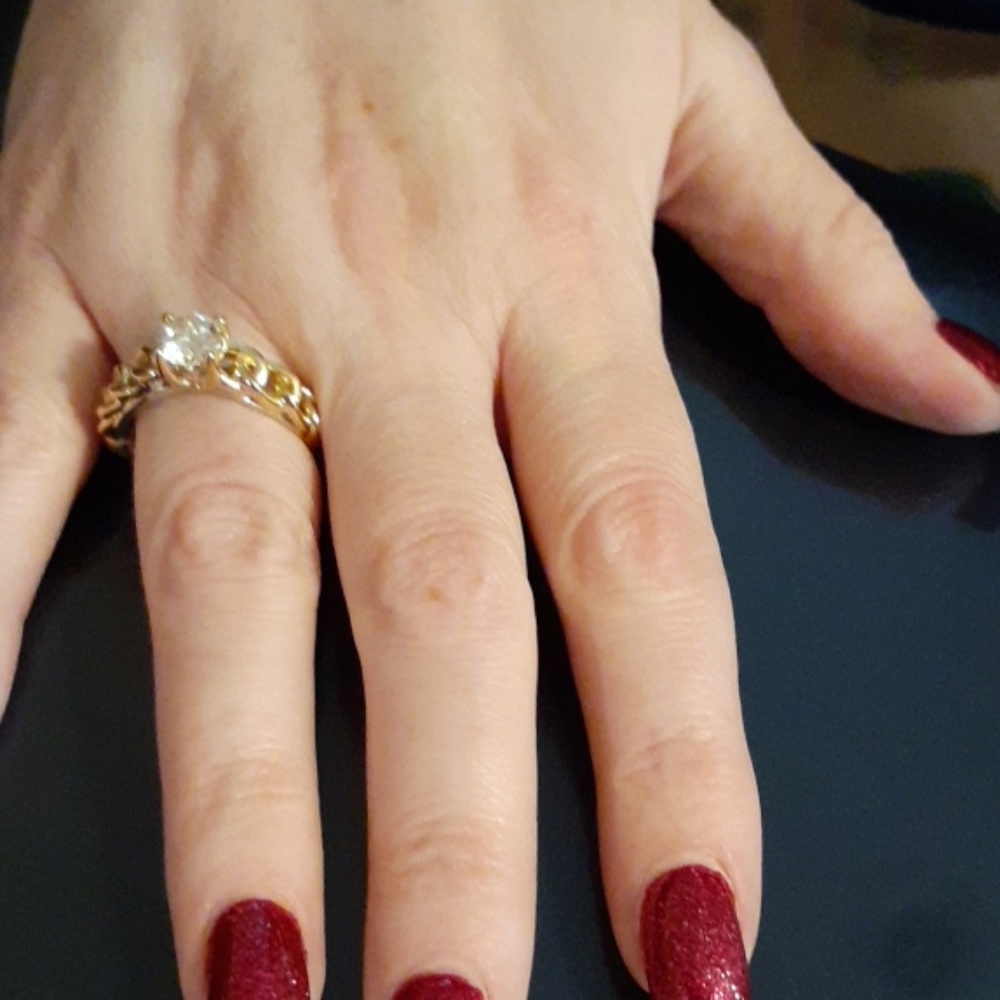Moissanite ring